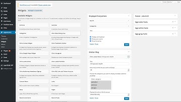 EDGE7—WordPress Menus and Widgets