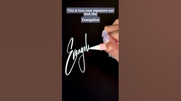This is how your signature can look like, Evangeline #shorts