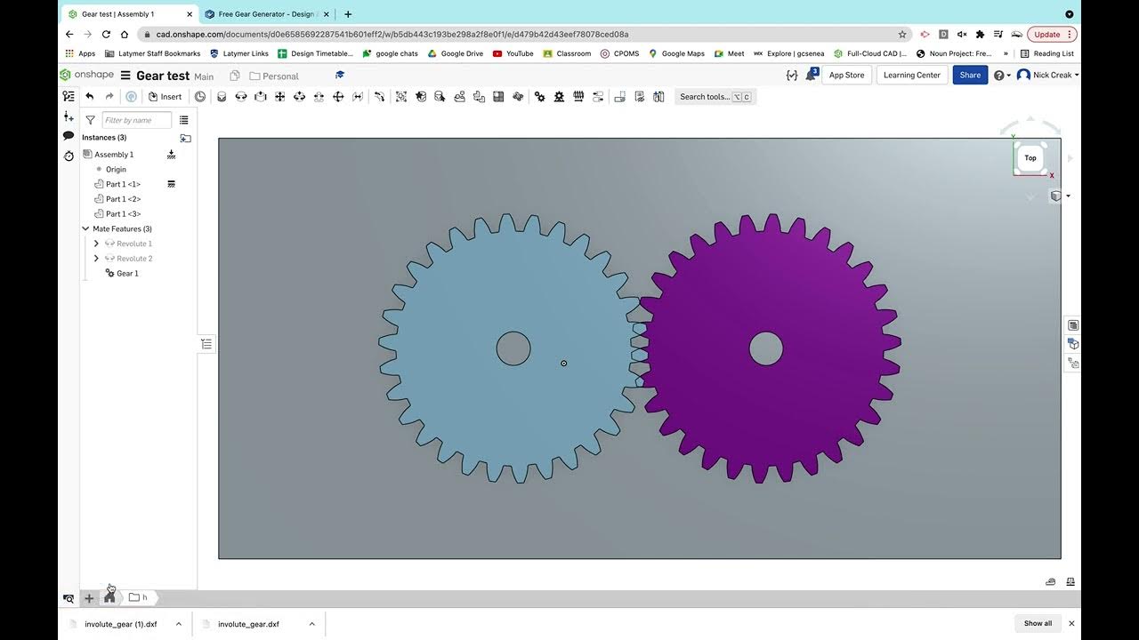 Creating gears in onshape YouTube
