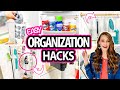 CRAZY CHEAP Organization HACKS!  (super quick & easy!) Closet Organization Tricks!