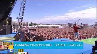 Chipmunk singing Champion LIVE at T4 On The Beach 2011!