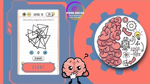 Brain Test: How many squares are there? | Level 72