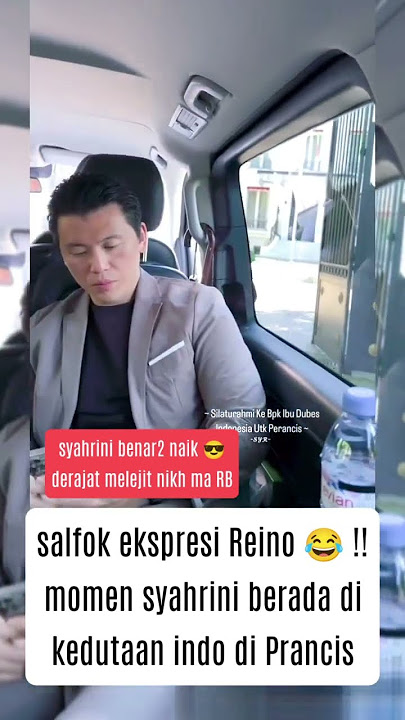 THE MOMENT OF SYAHRINI & REINO BARACK AT THE INDONESIAN EMBASSY IN FRANCE #artistnews #syahrini #...