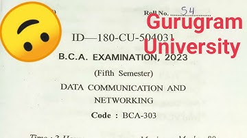 Data Communication and Networking Question Paper 2023 ||5th Semester|| @BCAwithMannu