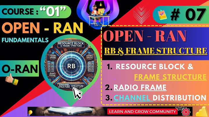 #07 ~ Resource Blocks, Frame Structure, and Channel Distribution in RB | Course 01 #openran