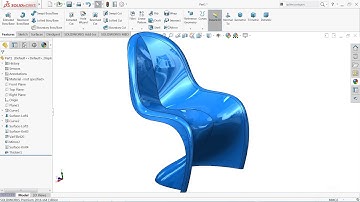 Solidworks tutorial | sketch panton chair (Advanced Surfacing) in Solidworks