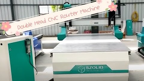 CNC Router Double head machines with Air cooled and Water cooled spindles from Szolid Machinzs