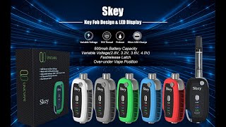 Metal Plate Key Fob Vape Battery For 510 Thread Cartridges