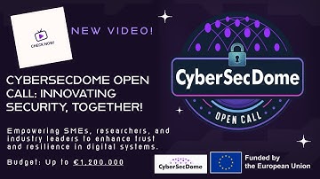 CyberSecDome Webinar Open Call 1st Round