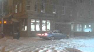 Snow Blizzard In Boro Park  Brooklyn