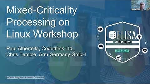 ELISA Spring Workshop: Mixed Criticality Processing on Linux