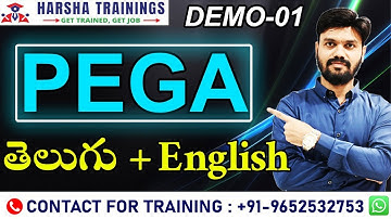PEGA DEMO 01 | Pega Training in తెలుగు - New Batch in TELUGU from Nov 22nd | Joining Details Below
