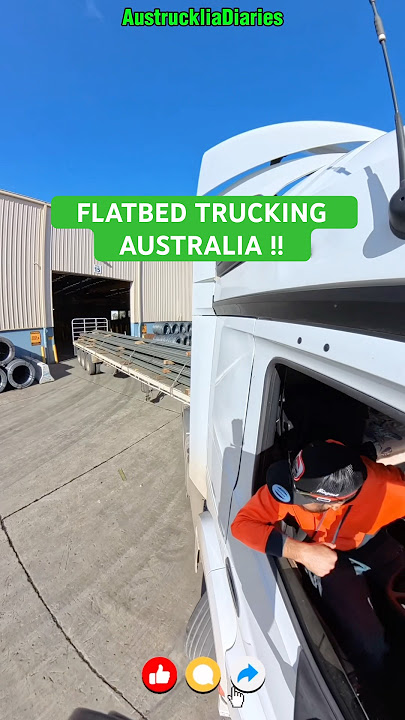 Heavy Loads, Tight Space Semi Truck Reversing Skills, Flatbed Trucking. Trucking In Australia.