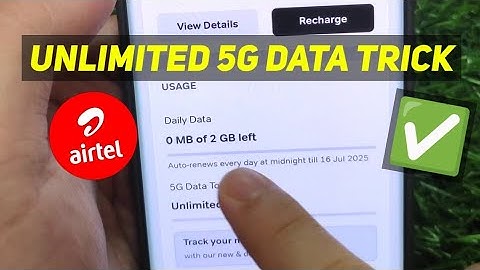 FIX | Airtel 5G Unlimited Data Not Working | 5G Unlimited Data Airtel Not Working | Airtel Unlimited