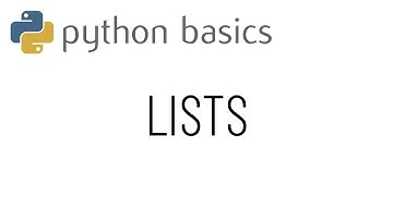 Python basics - Lists