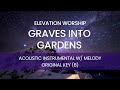 Elevation Worship - Graves Into Gardens (Acoustic Instrumental with Melody) [ORIGINAL KEY - B]