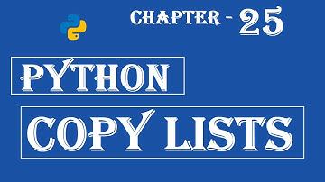 Copy Lists - Python Tutorial - w3Schools - Ch#25 English