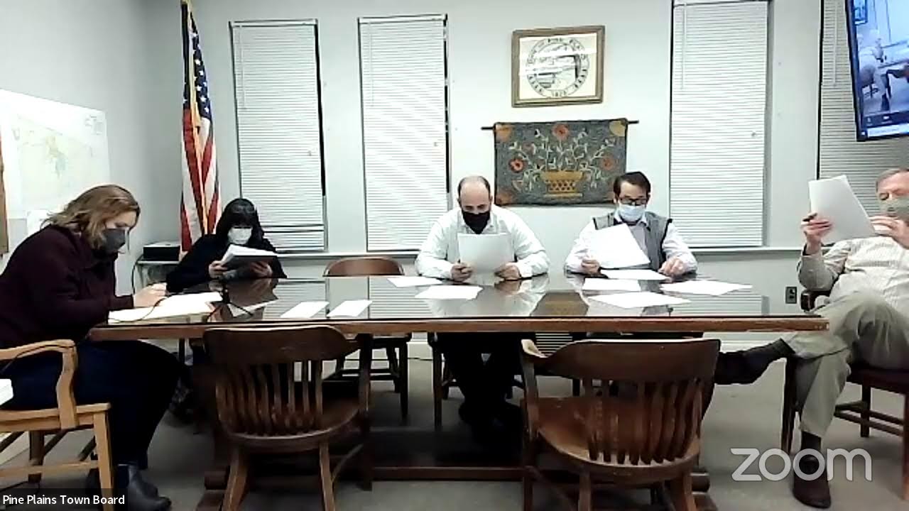 Pine Plains Town Board's Zoom Meeting YouTube