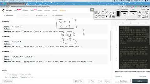 猩猩的乐园 Leetcode 1072 Flip Columns For Maximum Number Of Equal Rows