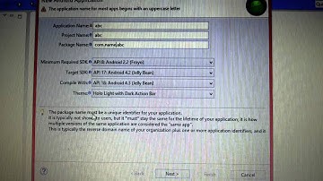 How to create Android application project in eclipse