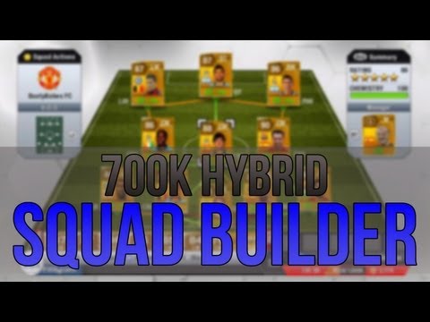 Fifa 13 Ultimate Team | 700,000 Coin Hybrid Squad Builder! Ft. 90 Rated Player!