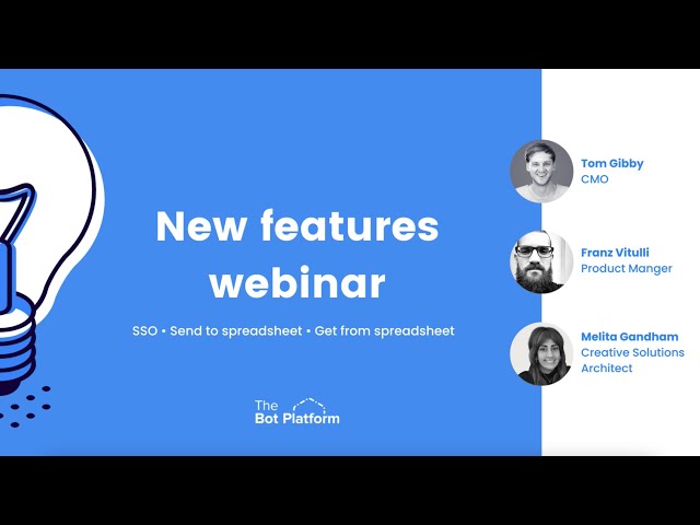 What's new at The Bot Platform: Product Updates for October 2022