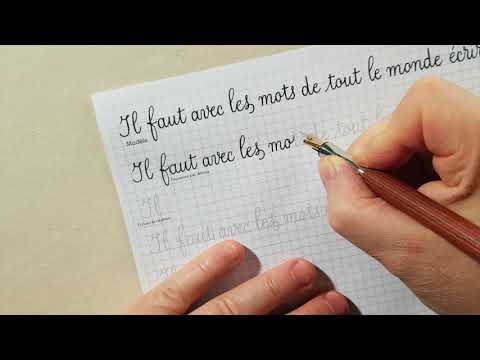 Vidéo: La calligraphie peut-elle améliorer l'écriture manuscrite ?