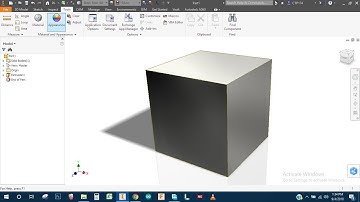 AUTODESK INVENTOR TUTORIAL BASIC CUBE  || PART 1 ||