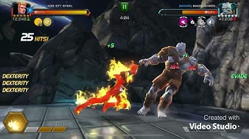 Human torch vs Korg node 23 tier 5 war