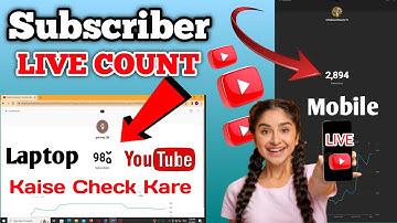 subscriber live count kaise kare | 😍mobile & laptop & pc | subscriber count live