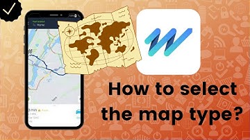 How to select the map type on HERE WeGo?