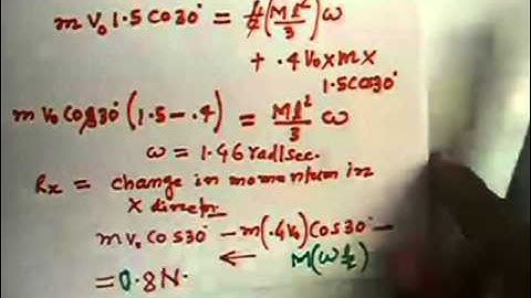 Collision  6  bullet hitting the rod correcion for IIT by Guru Sir @Ranchi