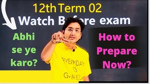 Must Watch if u are in Class 12th|Pranav Pandey |Term-02