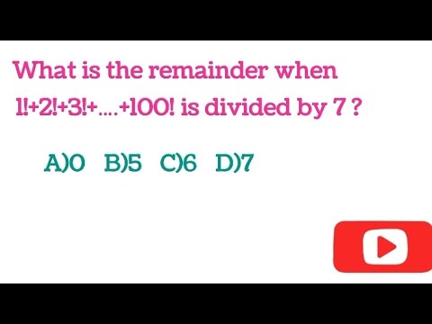 What is the remainder when 1!+2!+3+...+100! is divided by 7 ...