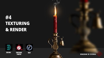 3dsMax | Modeling,Texturing & Render Candle Holder - Part 4 [Texturing]