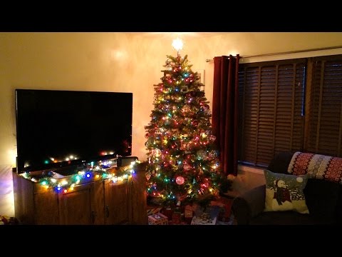 national-tree-hinged-artificial-tree-unboxing,-setup,-&-review