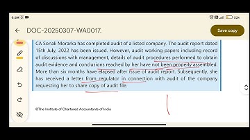 TYU chapter 6 audit documentation