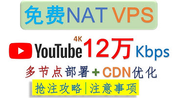 🎉晚高峰YouTube 4K破12万！✅【永久免费】natfreecloud VPS多节点部署教程：Hysteria2 / XHTTP /reality/VLESS/VMess | CDN节点优化