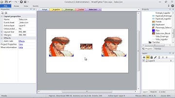 Como crear un juego de Luchas con Construct 2 - Parte 12 Eleccion de personaje