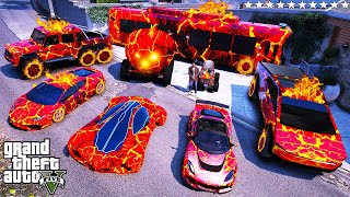 GTA 5  Stealing LAVA SUPER CARS With Franklin! (Real Life Cars #238)