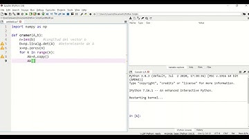 Regla de Cramer en Python