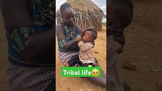Shower In A Tribal Village
