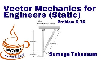 Vector Mechanics for Engineers (Static) Tenth Edition Solution Bangla Problem 6.76
