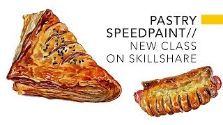 Food Illustration:  Pastry