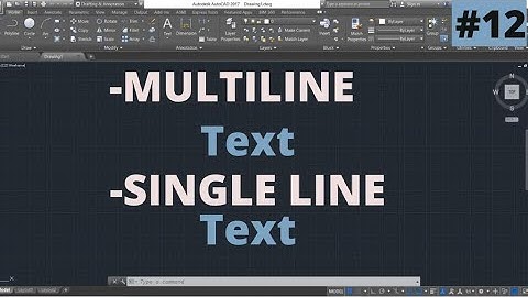 #12 | Text, Multiline Text, Single line Text in AutoCAD [ALFA DESIGN]