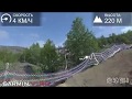 Спуск на трассе кросс-кантри в Мончегорске