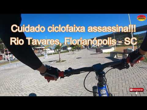 Cuidado ciclofaixa assassina!!!Rio Tavares, Florianópolis - SC
