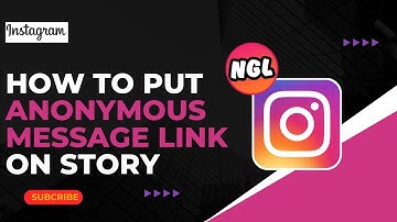 How To Put Anonymous Message Link On Instagram Story !