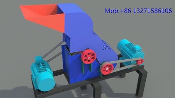 double stages coal gangue stone breaking crusher pulverizer machine