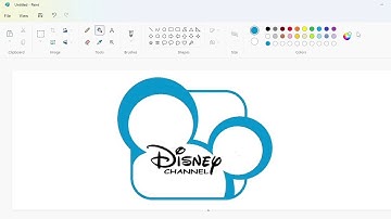 How to draw the Disney Channel logo using MS Paint | How to draw on your computer